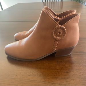 Tan Leather Ankle Booties